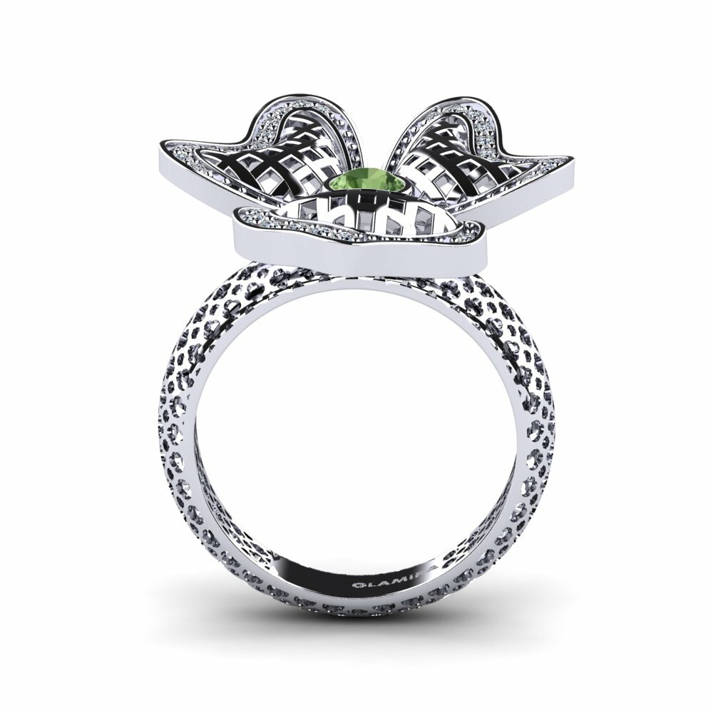 Zafiro Verde Anillo Lenama