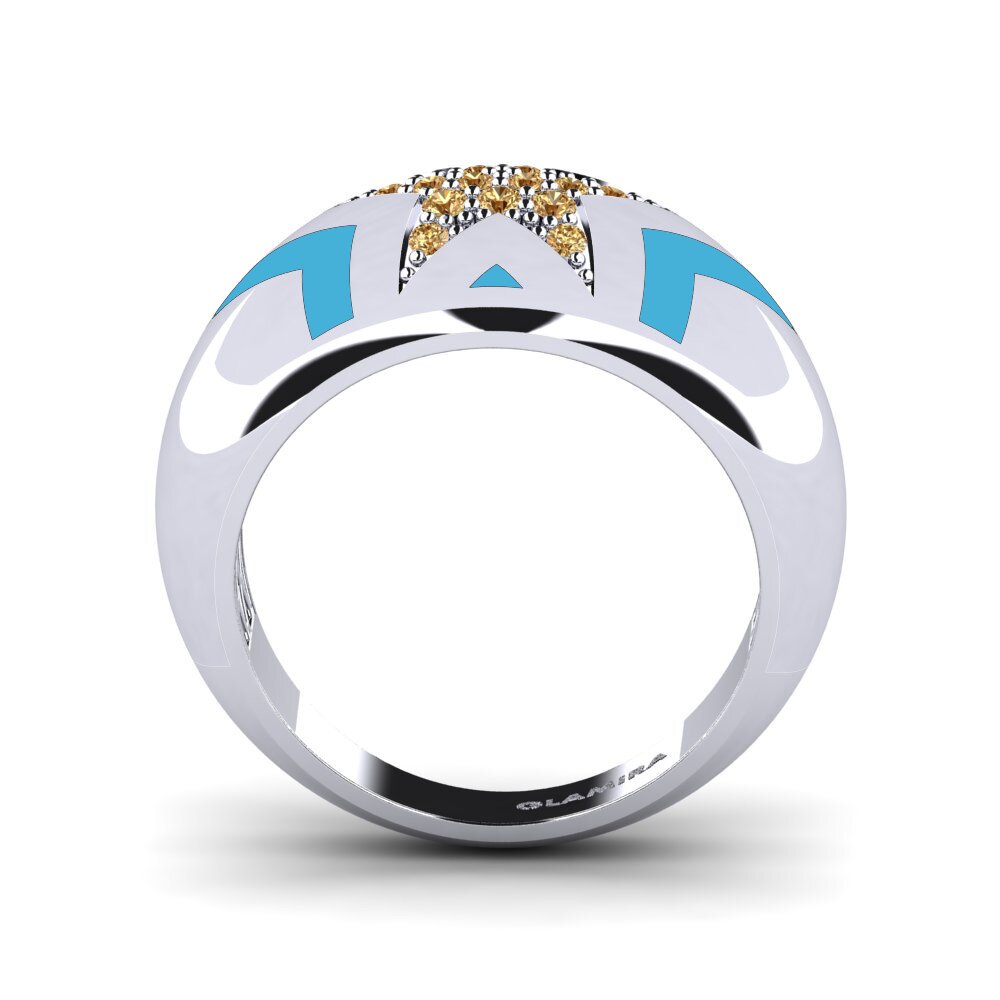 Brown Diamond Pinky Ring Leocadia