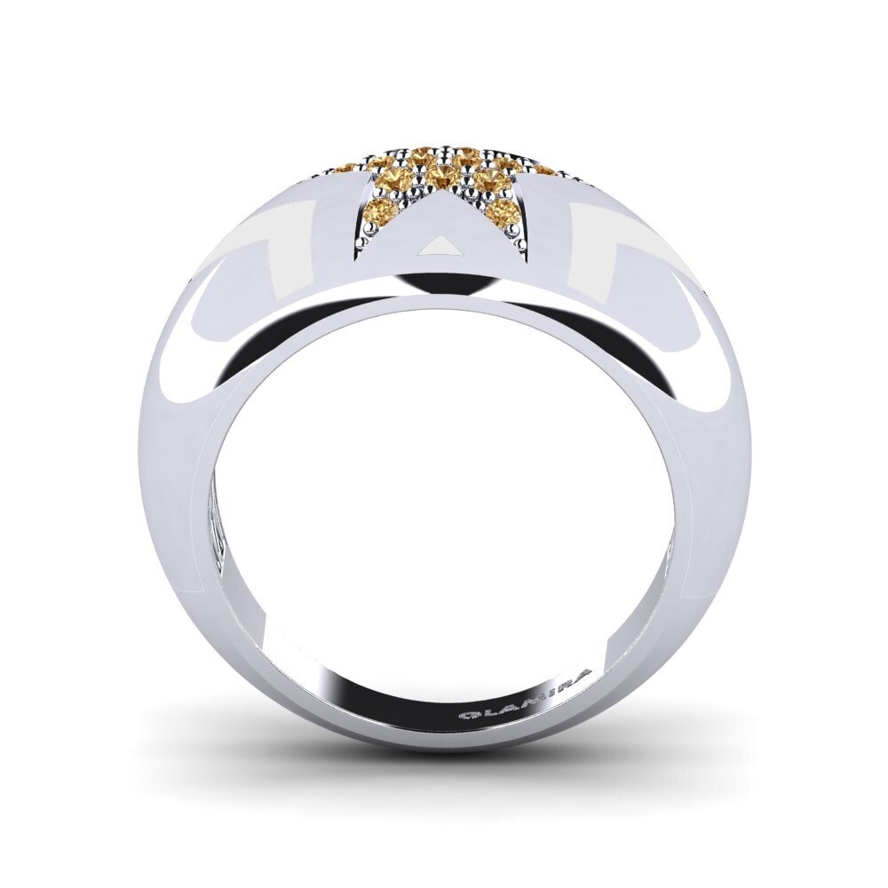 Brown Diamond Pinky Ring Leocadia