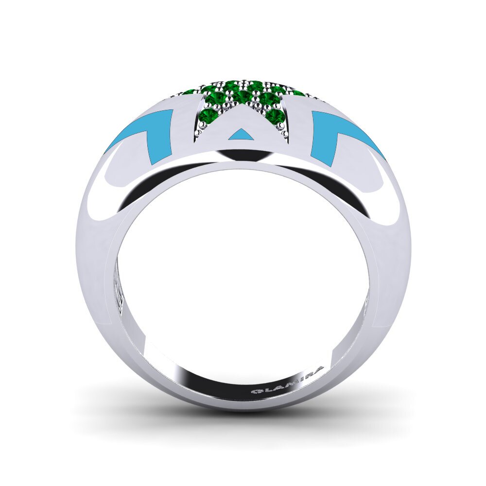 Grüner Zirkonia Pinker Ring Leocadia