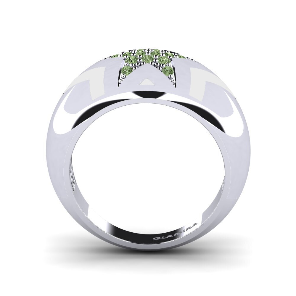 Grüner Diamant Pinker Ring Leocadia