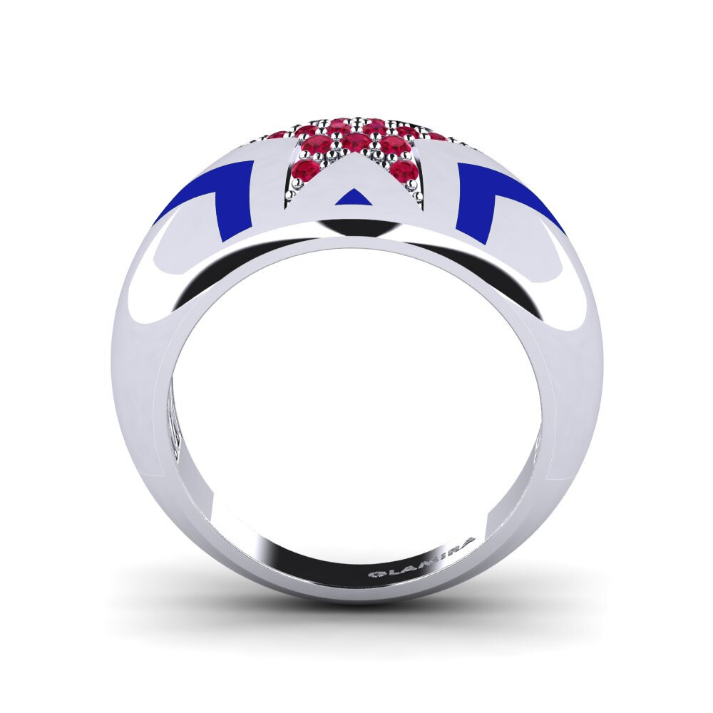 Ruby Pinky Ring Leocadia