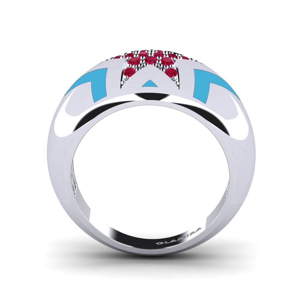 Ruby Pinky Ring Leocadia