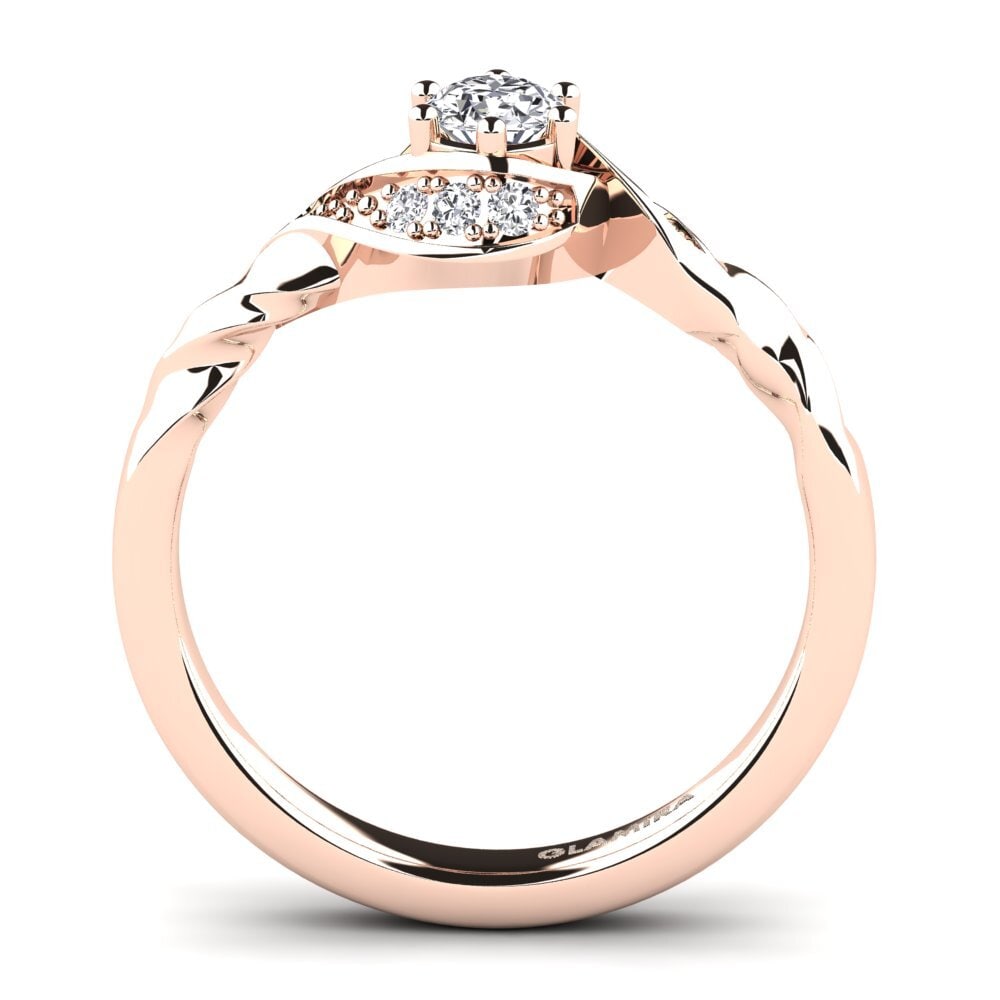 Round Engagement Ring Leona 0.25 crt