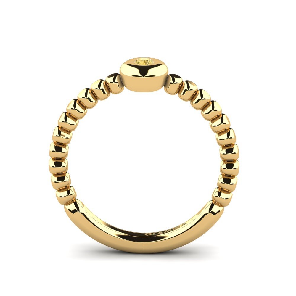 14ct Yellow Gold Yellow Diamond Ring Lexina