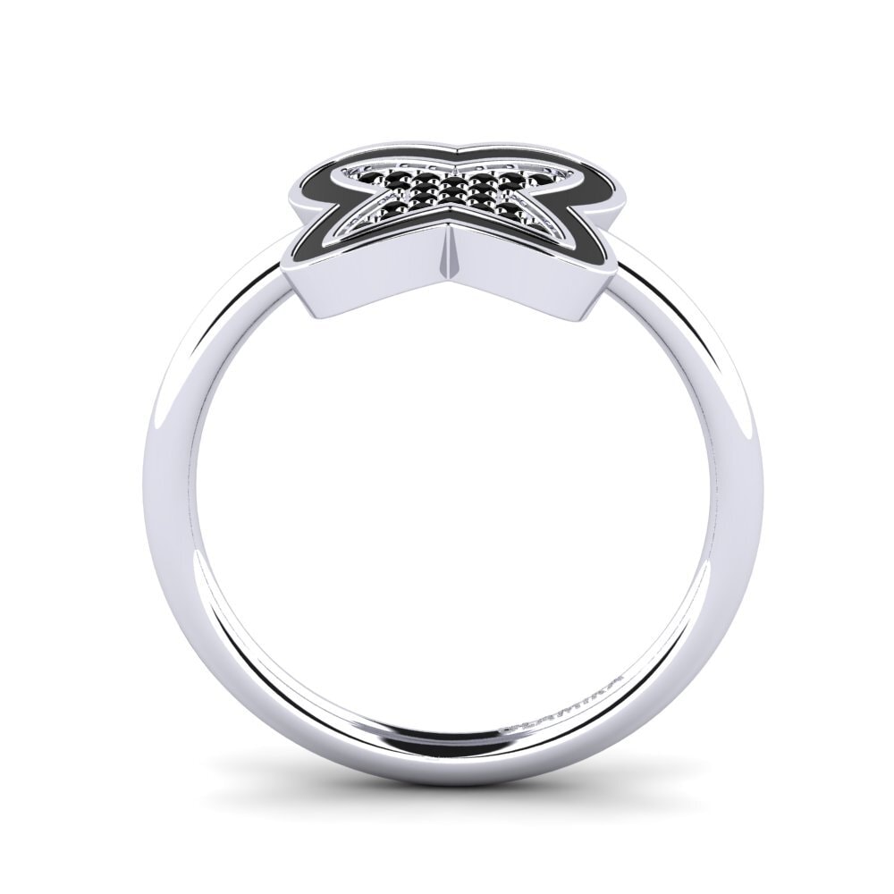 Schwarzer Diamant Ring Lieu