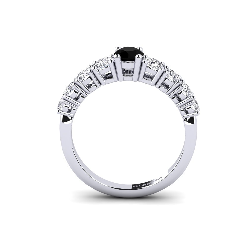Black Diamond Engagement Ring Lilyanna