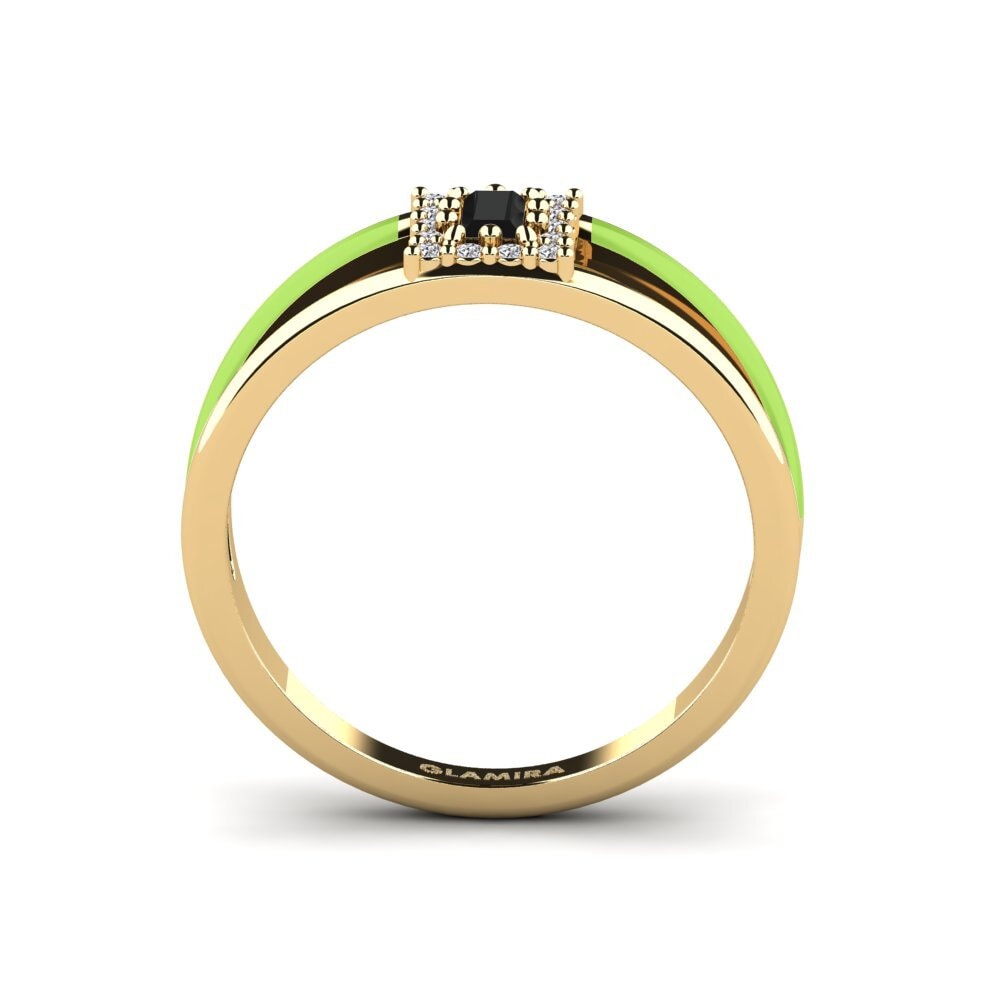 Schwarzer Diamant Ring Linksma
