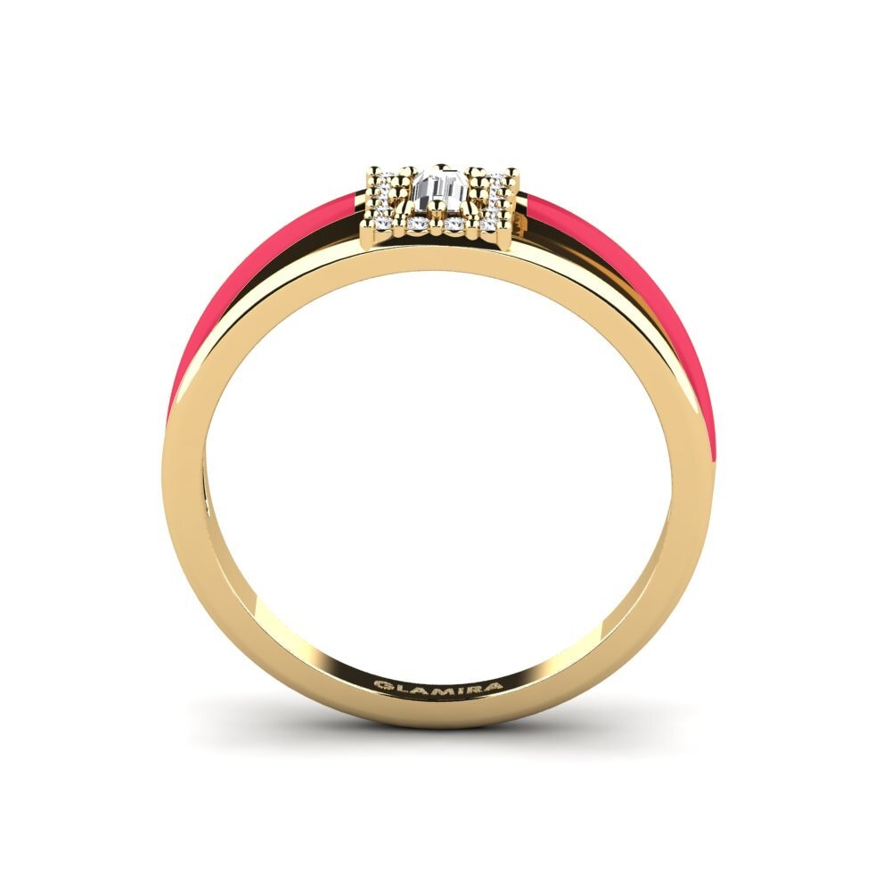 Weißer Saphir Ring Linksma