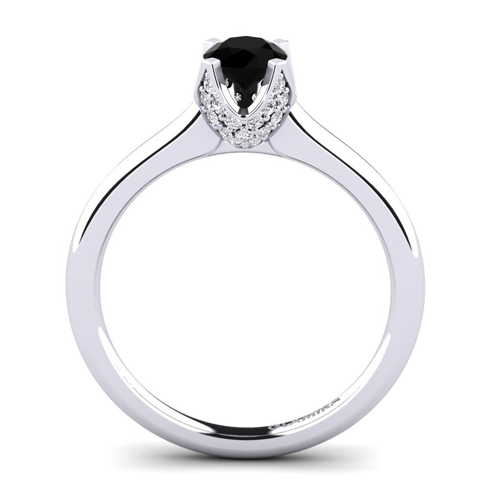 Black Sapphire Engagement Ring Litzy
