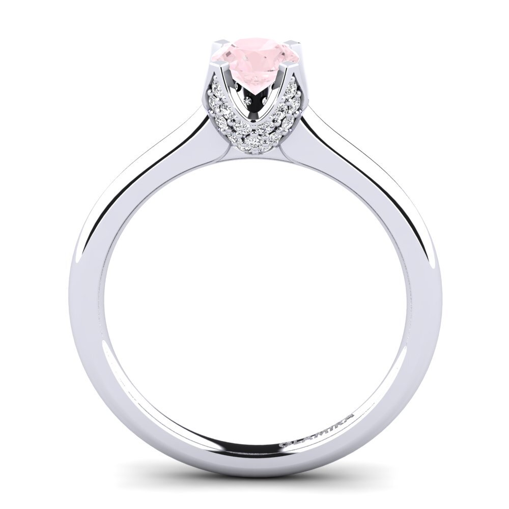 Rose Quartz Engagement Ring Litzy