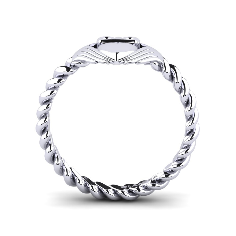 Heart 14k White Gold Ring Lmunge