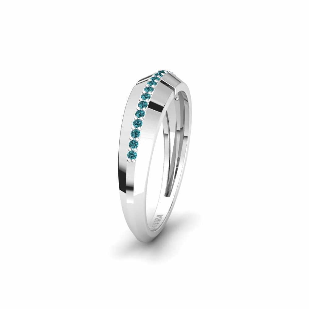 Diamant Bleu Alliance pour femme Lodz