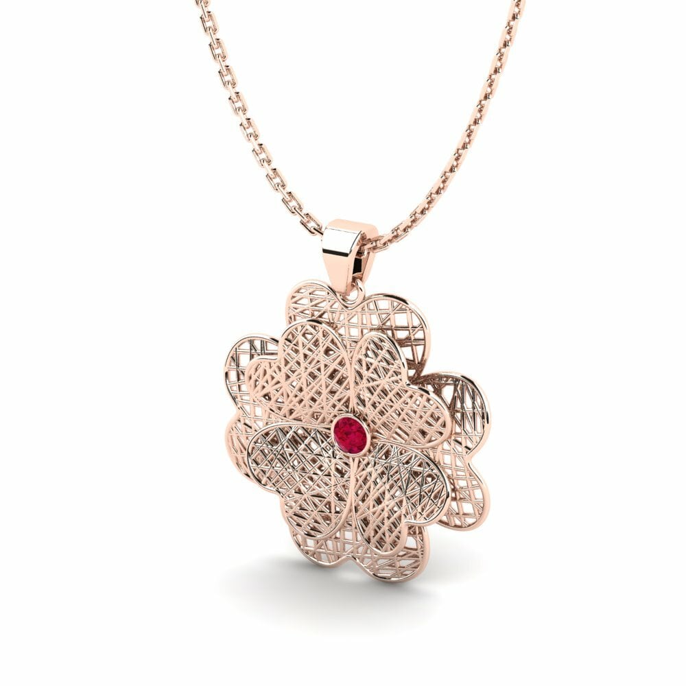 14K Rood Goud Dames Hanger Lorce