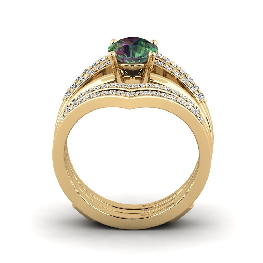Topacio Místico Anillo Losten SET