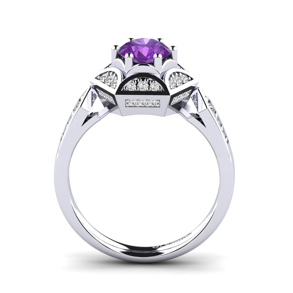 Amatista Anillo de compromiso Loverna
