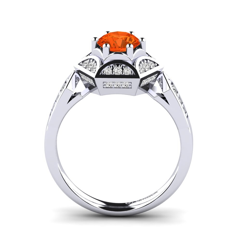 Ópalo Fuego Anillo de compromiso Loverna