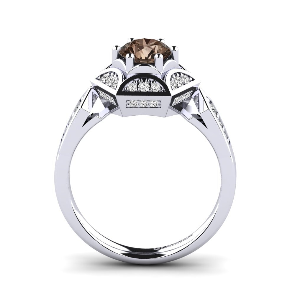 Smoky Quartz Engagement Ring Loverna