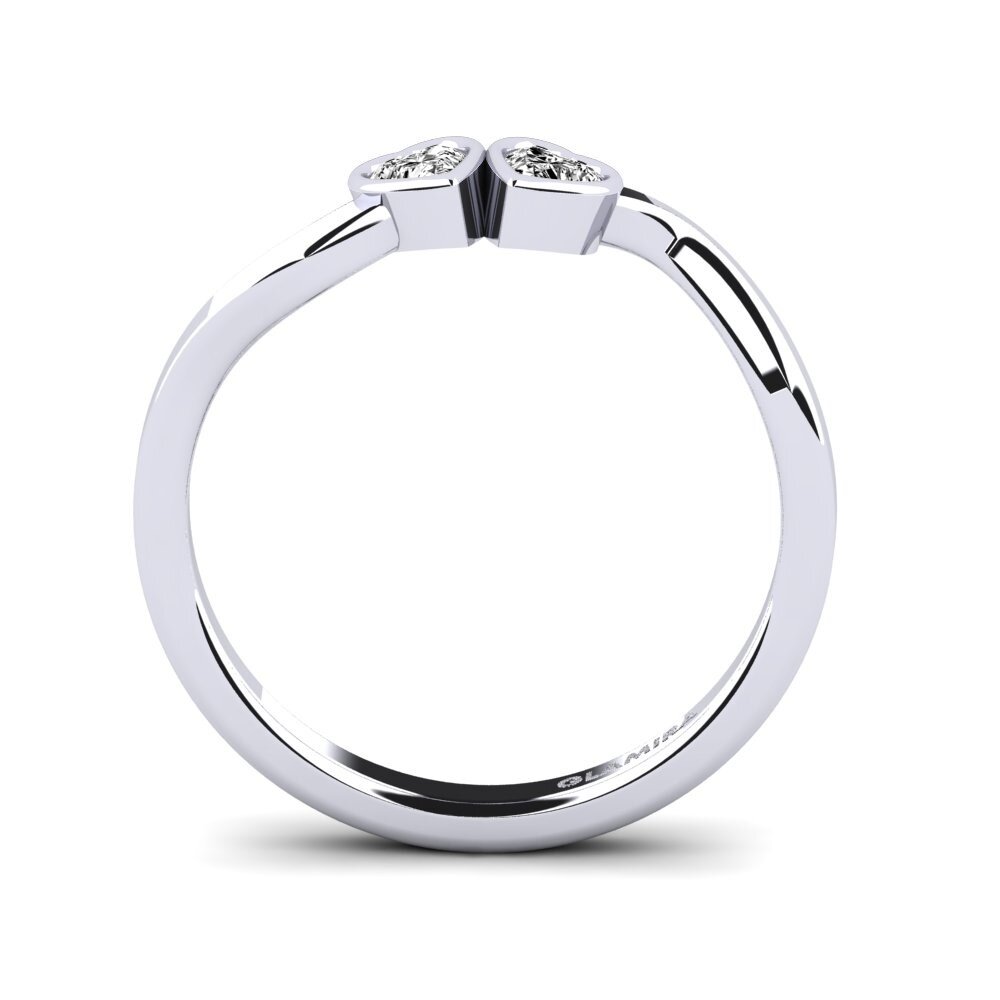 Moissanita Anillo apilable Lovset