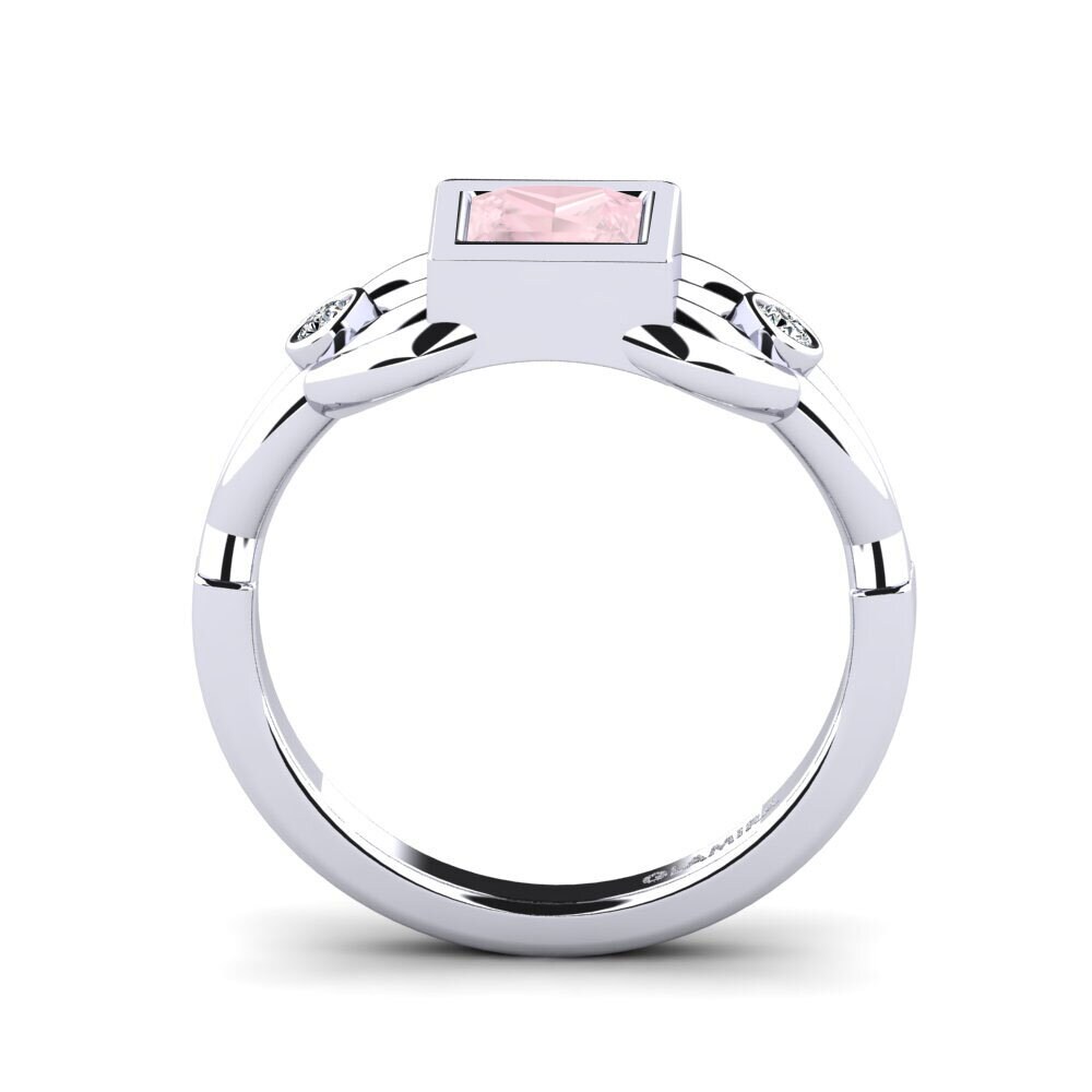 Rose Quartz Women's Ring Lramel