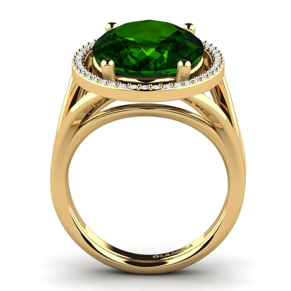 14k Oro Amarillo Anillo Lucile