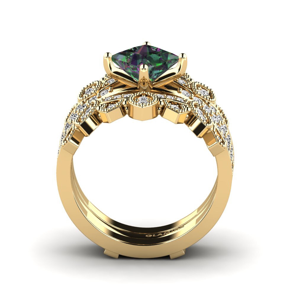 Topacio Místico Anillo Luditt SET