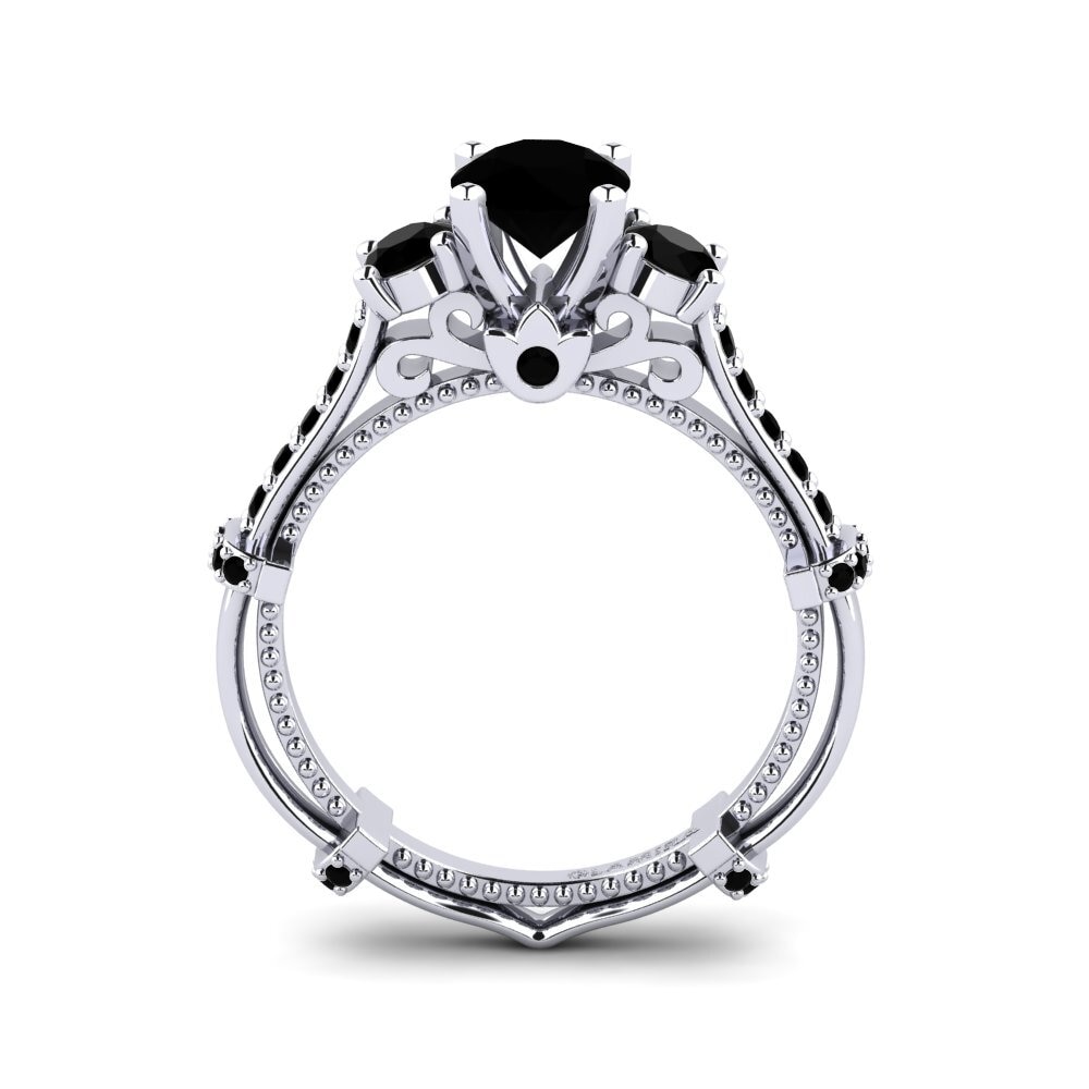 9ct White Gold Engagement Ring Luisetta