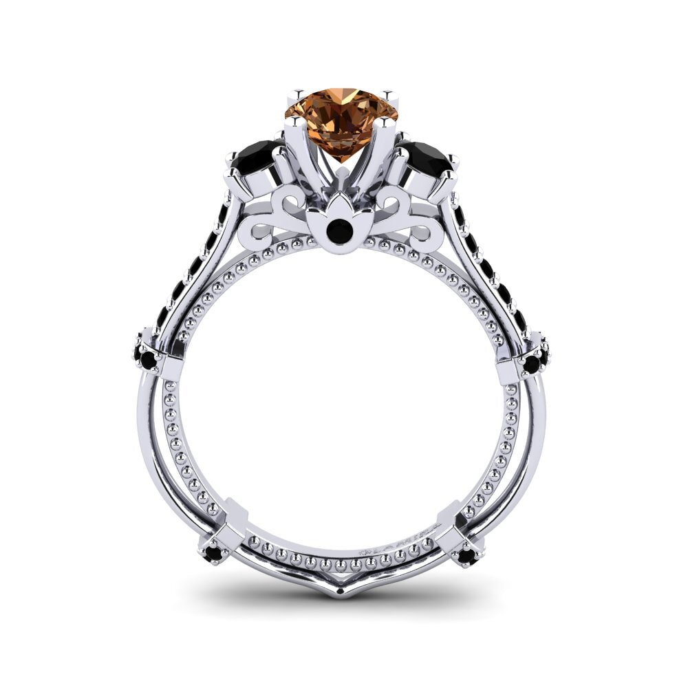 Brown Diamond Engagement Ring Luisetta