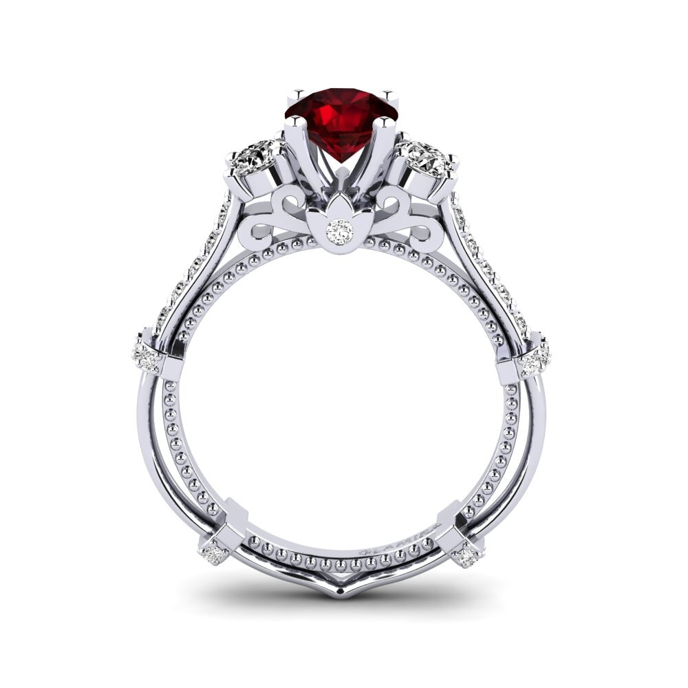 Granate Anillo de compromiso Luisetta