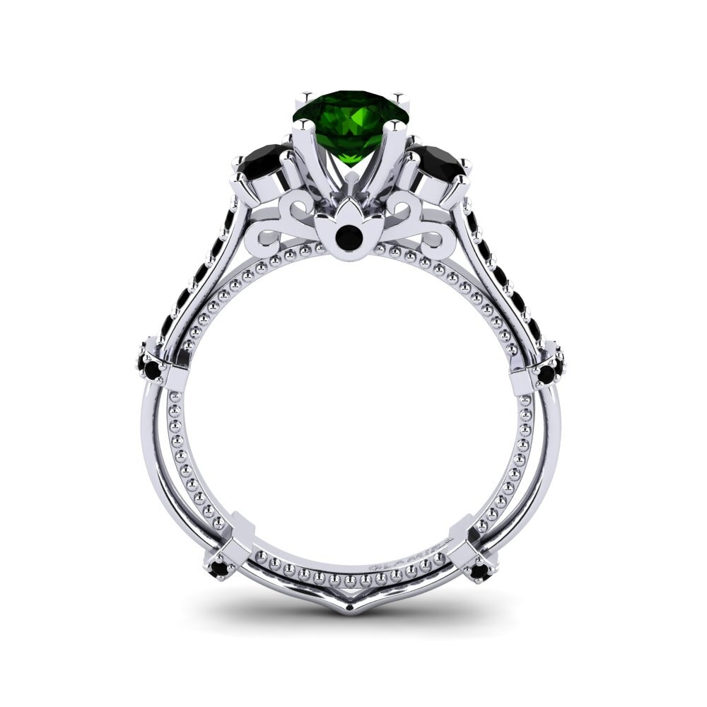 Green Tourmaline Engagement Ring Luisetta