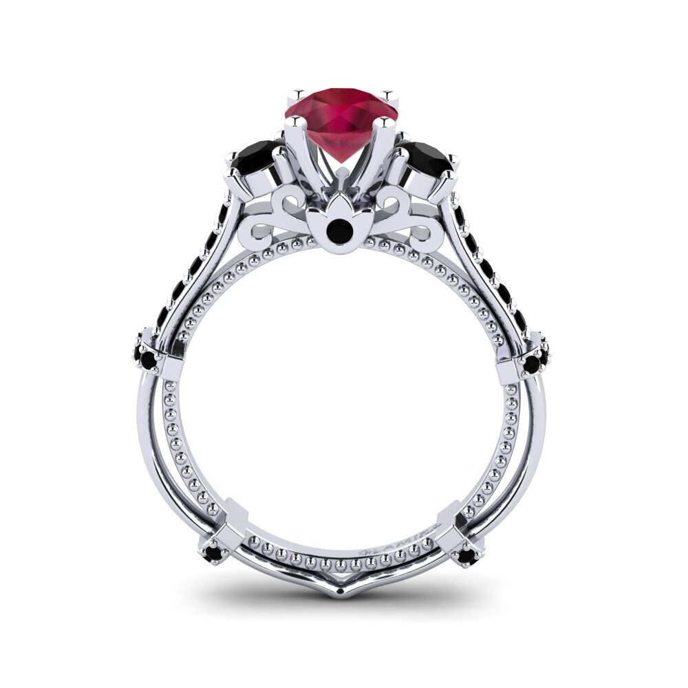 Rubí Anillo de compromiso Luisetta