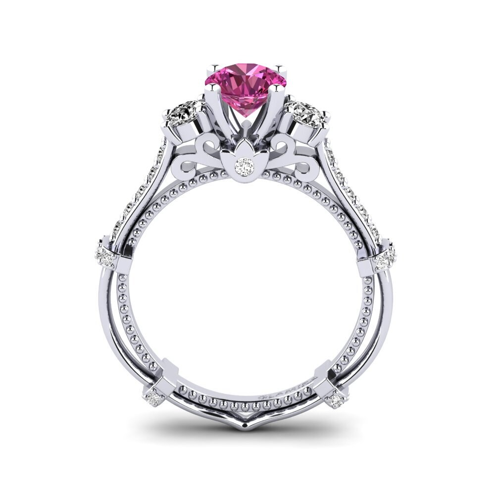 Topacio Rosa Anillo de compromiso Luisetta