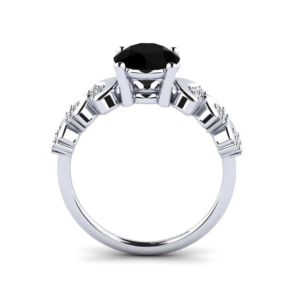 Ónix Negro Anillo de Mujer Lupe