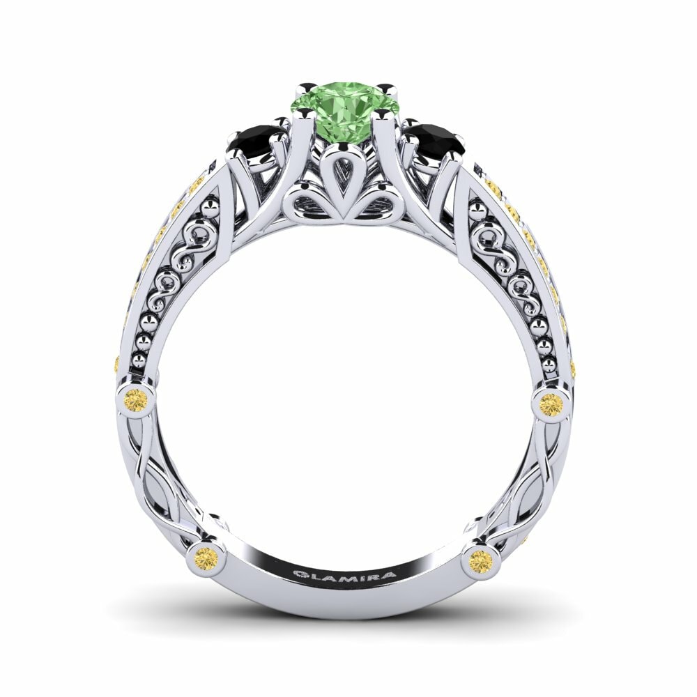 Bague de fiançailles Luyiza Diamant Vert