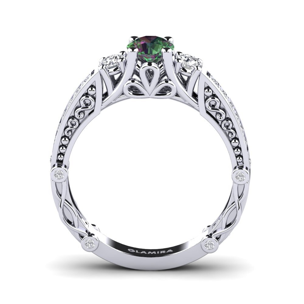 Mystic Topaz Engagement Ring Luyiza