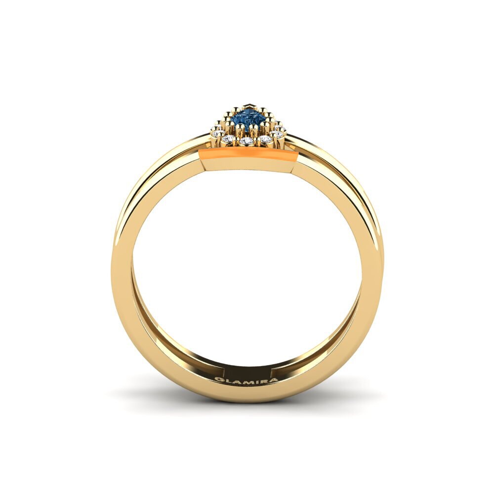 Blauer Diamant Ring Lyme
