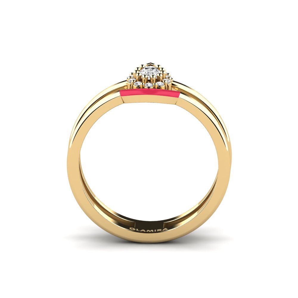 Weißer Saphir Ring Lyme