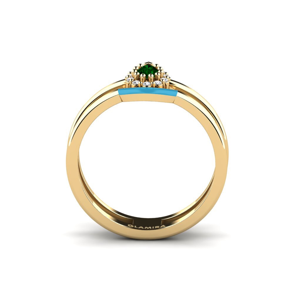 Zircone Vert Bague Lyme