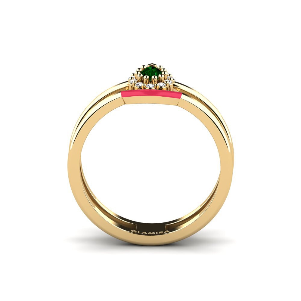 Zircone Vert Bague Lyme