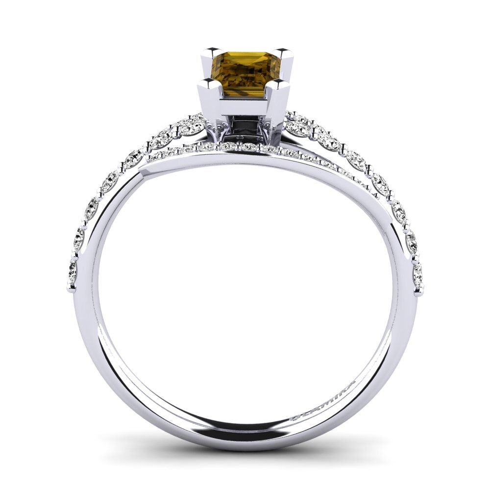 Circón Marrón Anillo de compromiso Mabelle