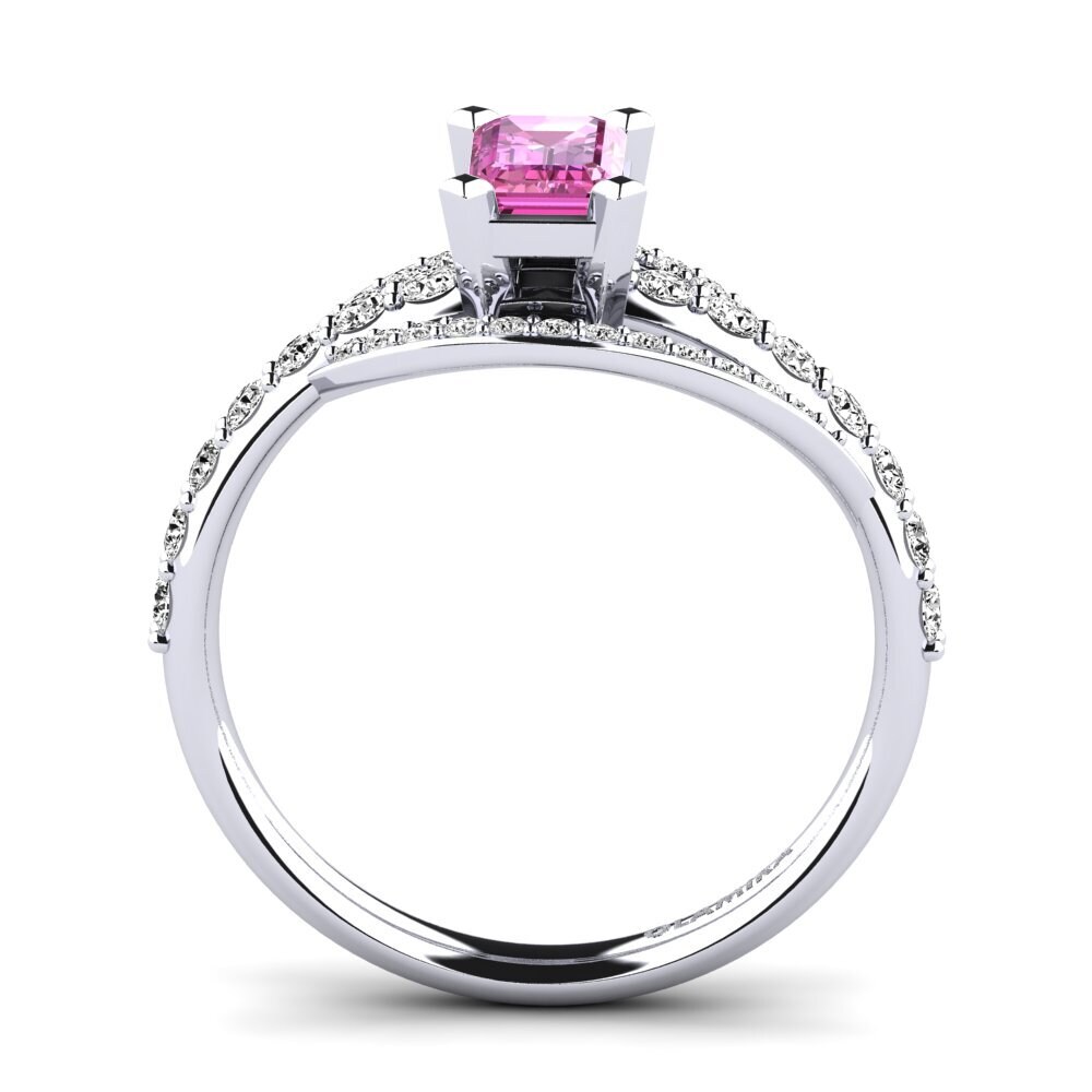 Topacio Rosa Anillo de compromiso Mabelle