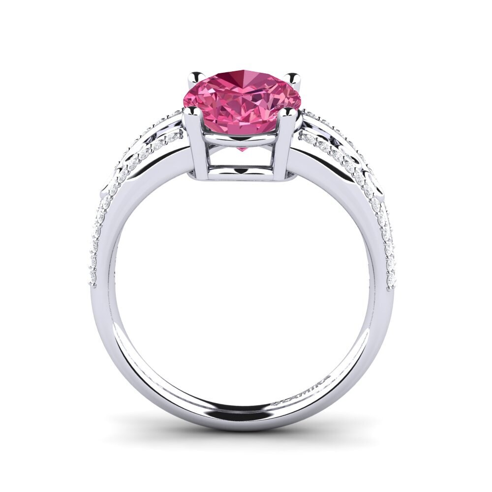 Bague De Fiançailles Solitaire - Diamant 2.42 Ct Or Blanc 14k - Taille 7 - Neuf Sans Boîte