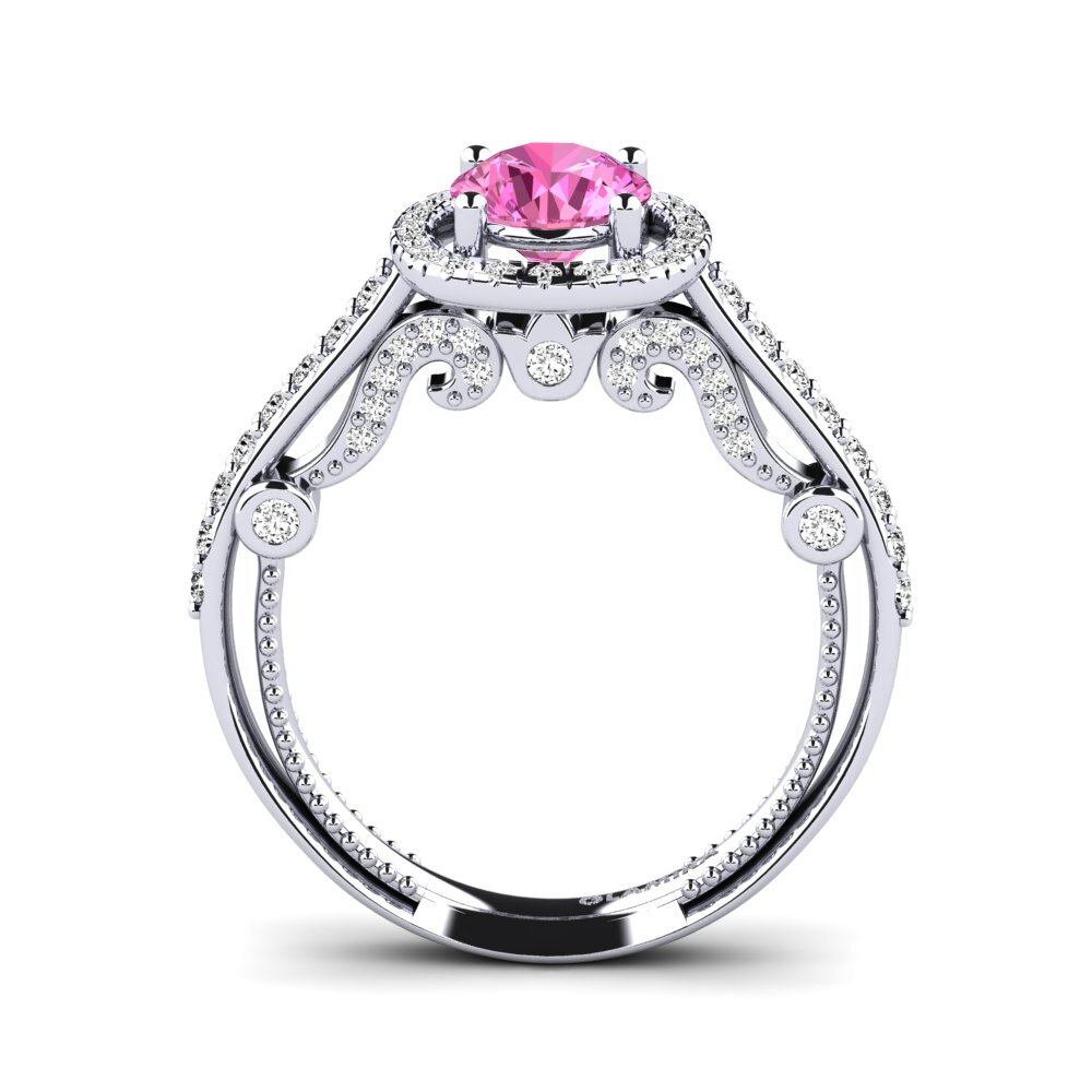Topacio Rosa Anillo de compromiso Macarisa