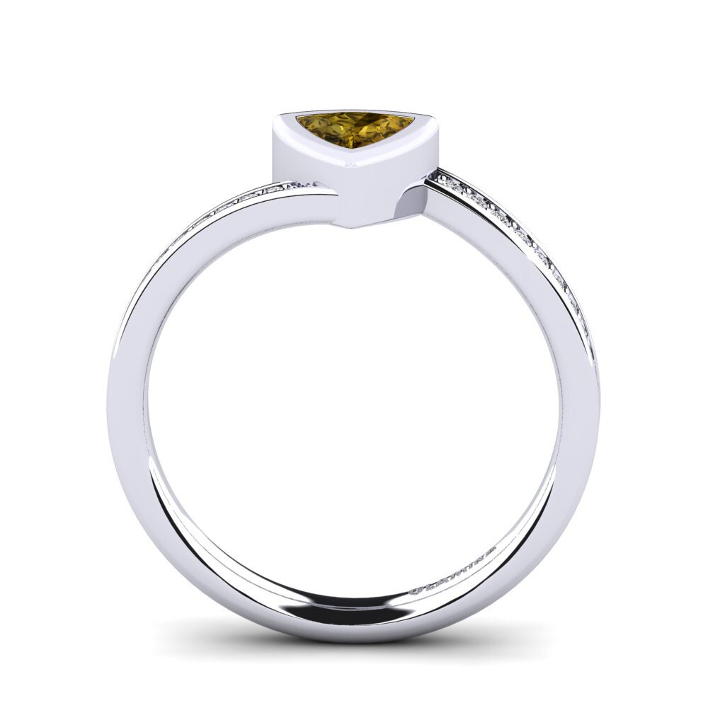 Brown Zircon Engagement Ring Macaulay