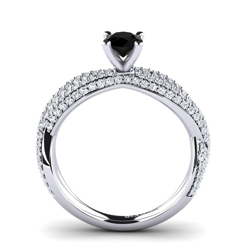 Black Onyx Engagement Ring Mackenzie