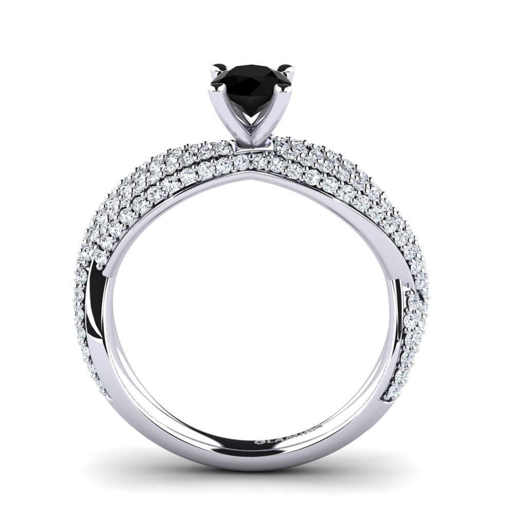 Black Sapphire Engagement Ring Mackenzie