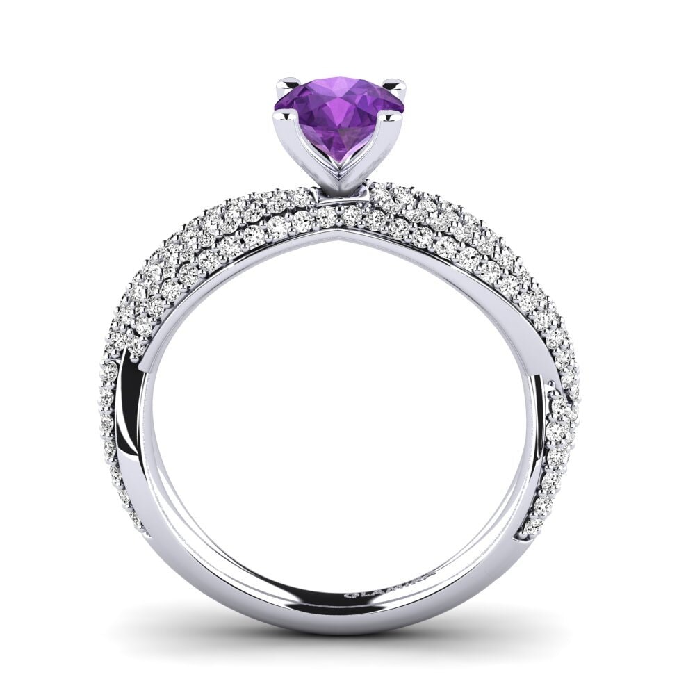 Amatista Anillo de compromiso Mackenzie 0.8 crt