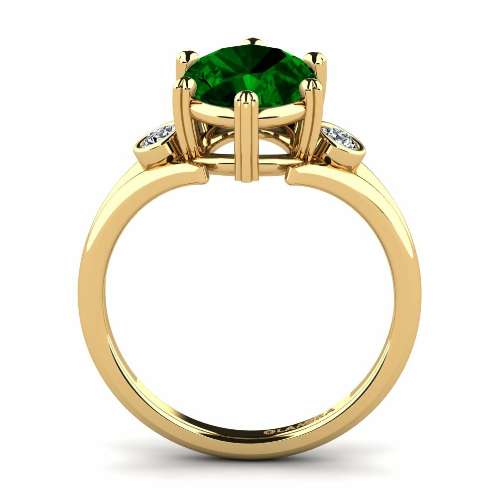 Green Zirconia Engagement Ring Maddasin