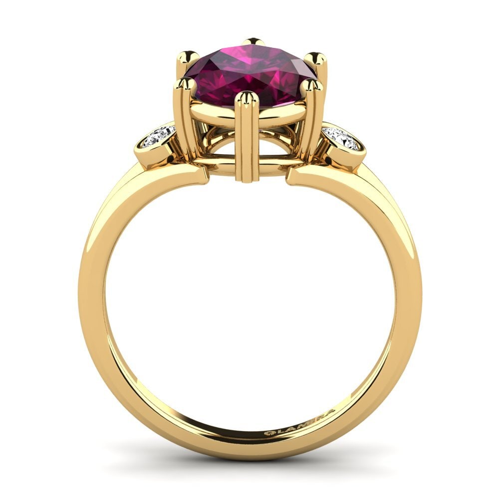 Rhodolite Garnet Engagement Ring Maddasin