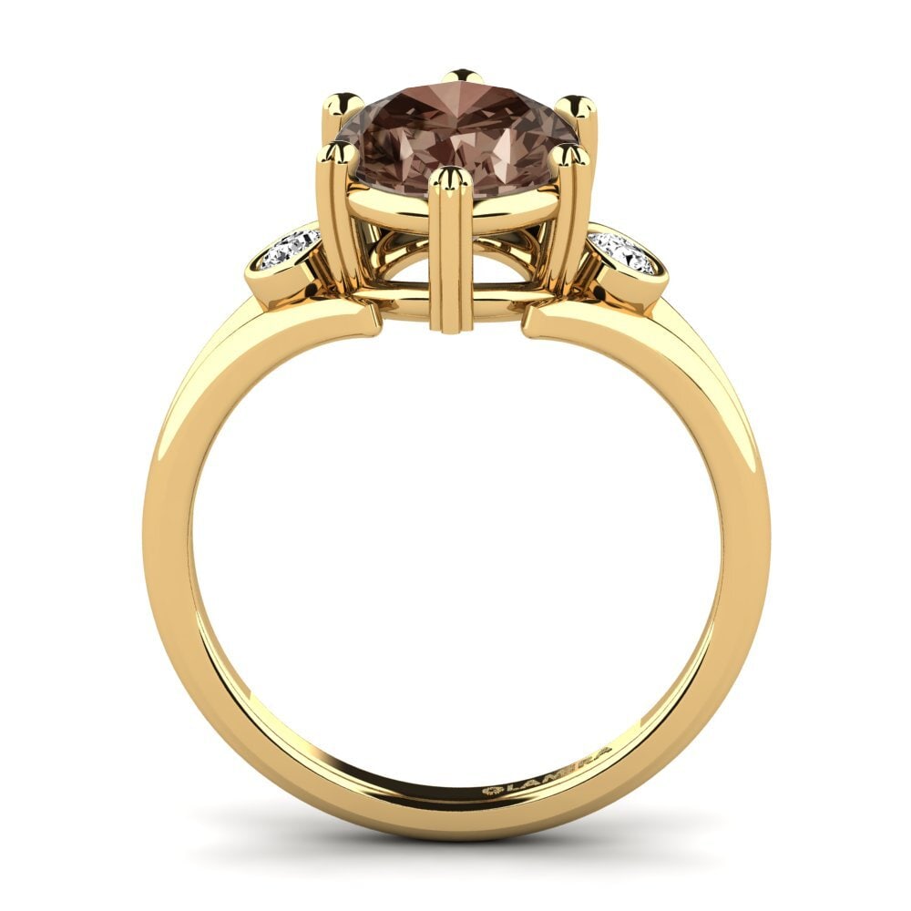 Smoky Quartz Engagement Ring Maddasin